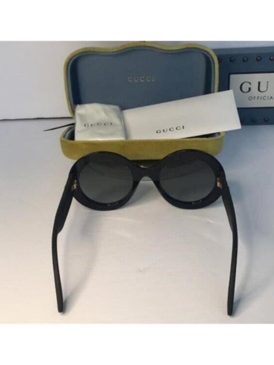 Authentic New Gucci Black GG0101S Round Gradient Sunglasses main image 5